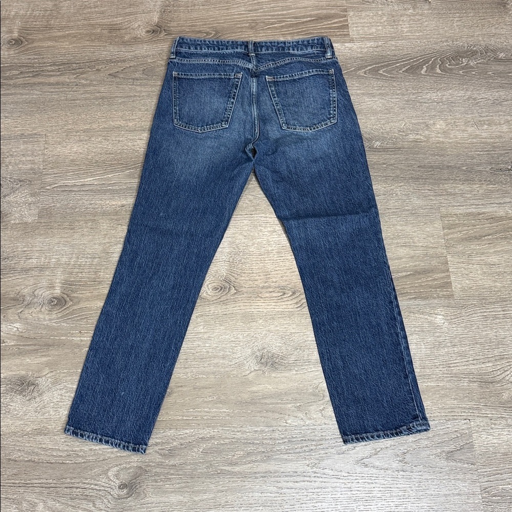 GAP Denim High Rise Universal Slim Boyfriend Ankle Jeans Blue Sz 4/27 - Picture 6 of 12